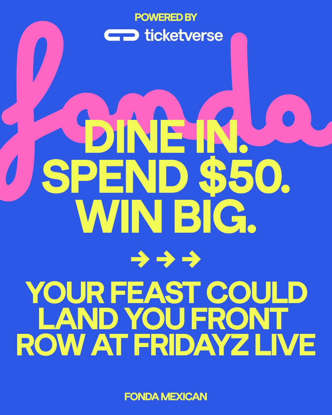 Fonda x Fridayz Live Giveaway!